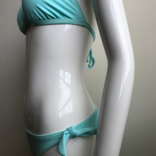 Billabong Bikini Light Aqua Halter top Style Low rise Bottom swimsuit