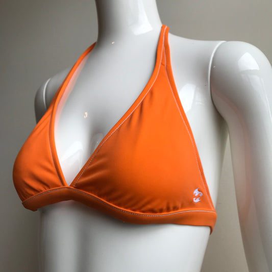 Billabong Bikini Solid Orange Halter top low rise Swimsuit