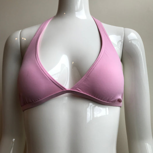 Billabong Bikini Solid Baby Light Pink Halter top low rise Swimsuit