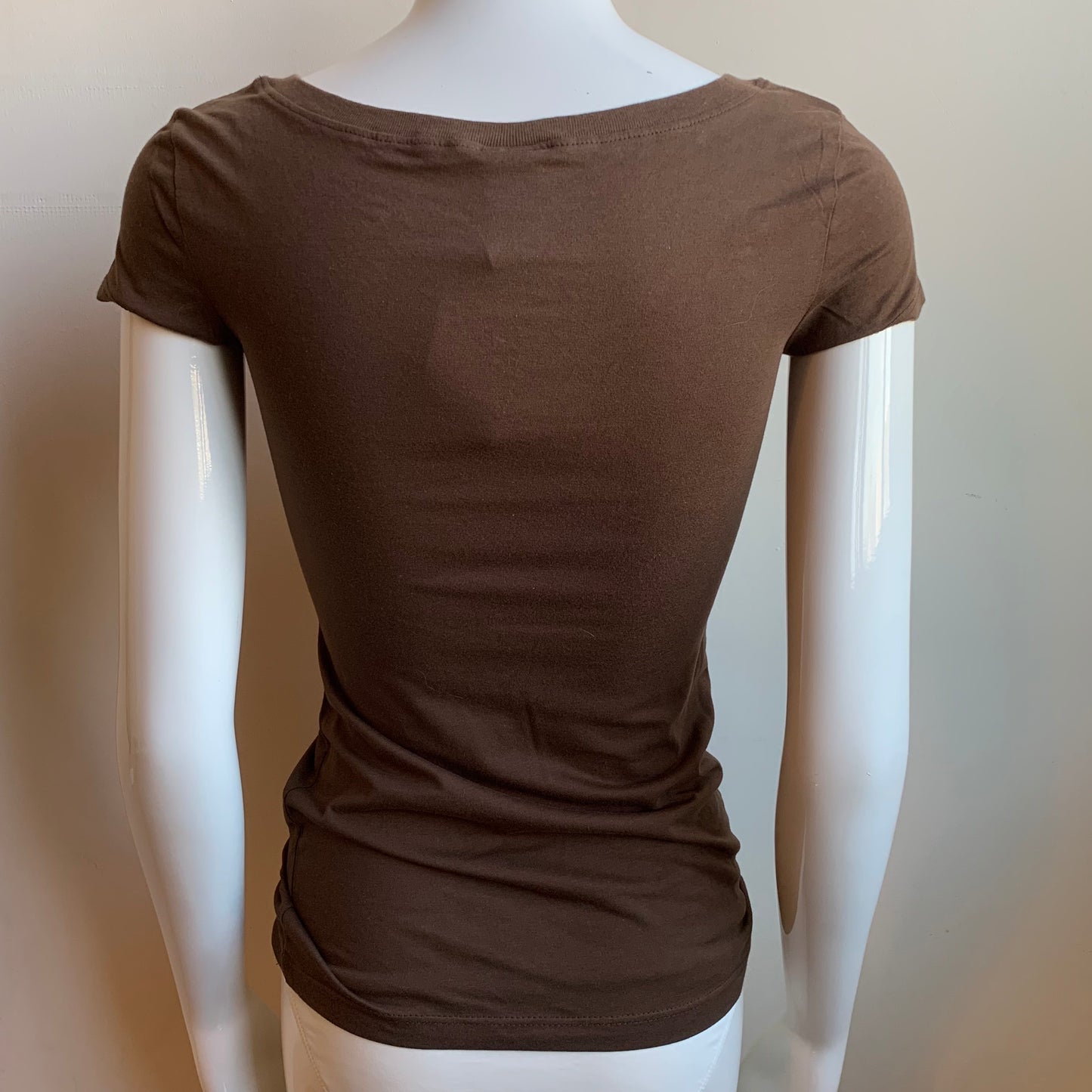 Billabong BLUE CRUSH era Vintage RARE brown logo fitted v-neck t-shirt tshirt