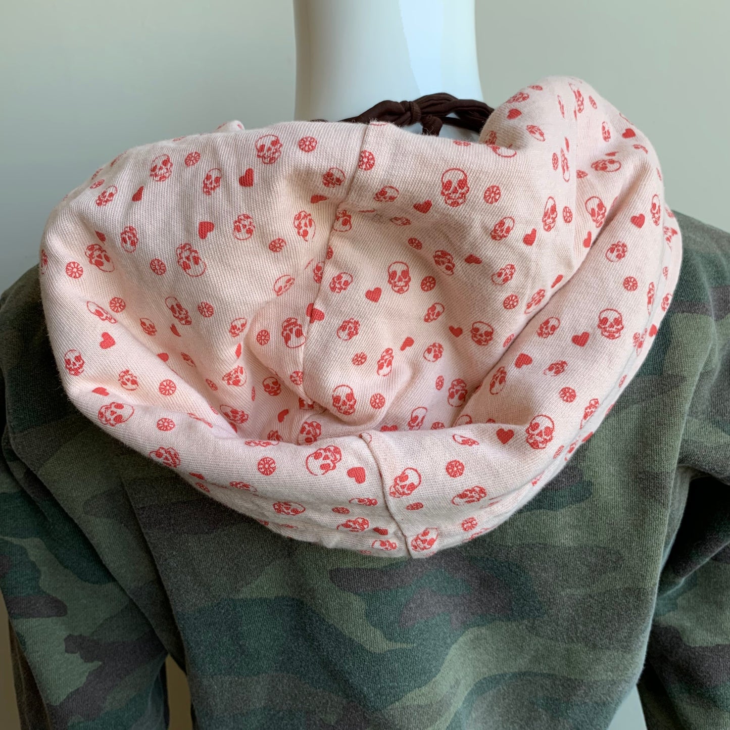 Billabong Hoodie camouflage army print heart hoodie sweater