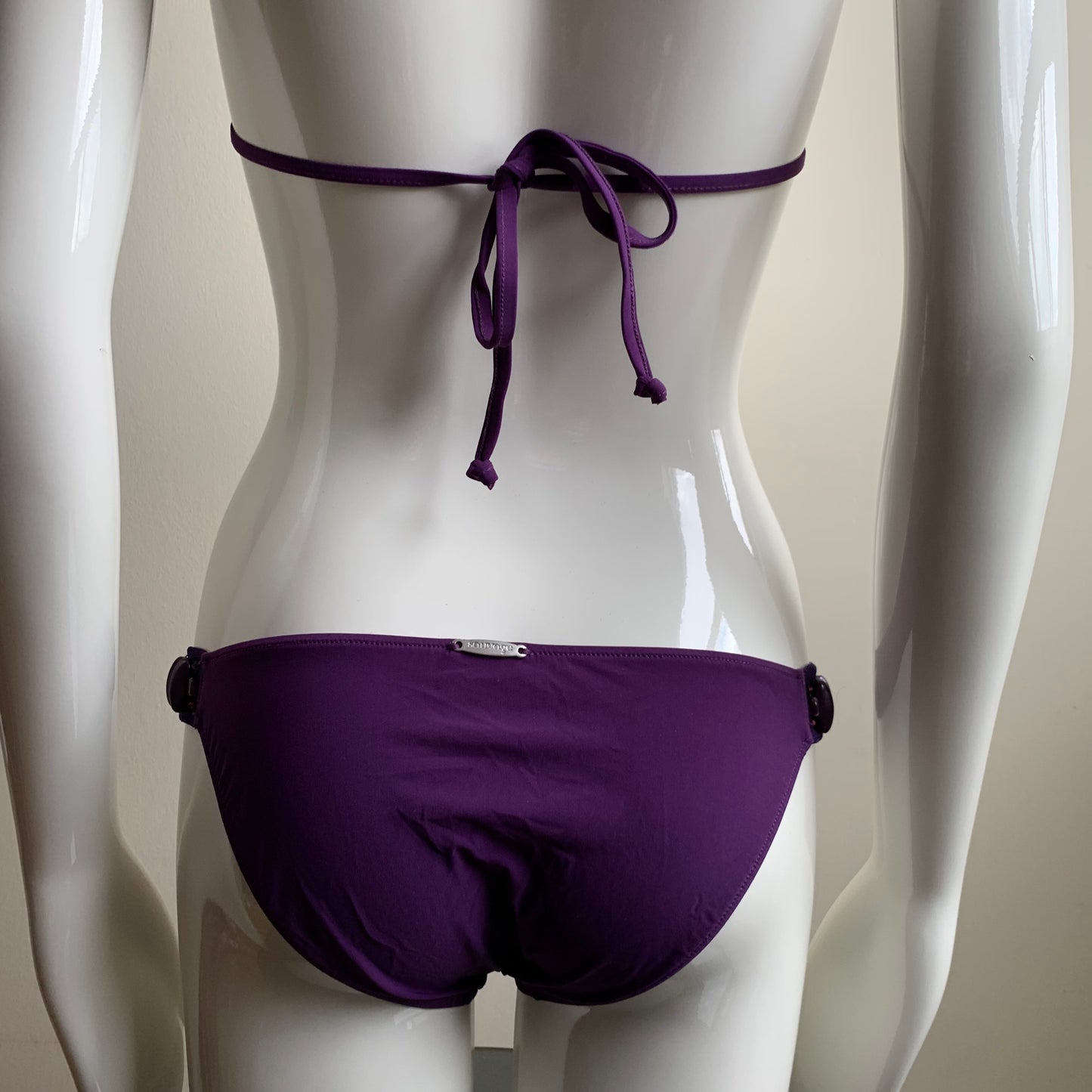 Sauvage Luxe plum purple beaded sequin bikini