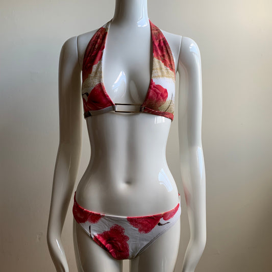 Sauvage vintage rose gold foil bikini