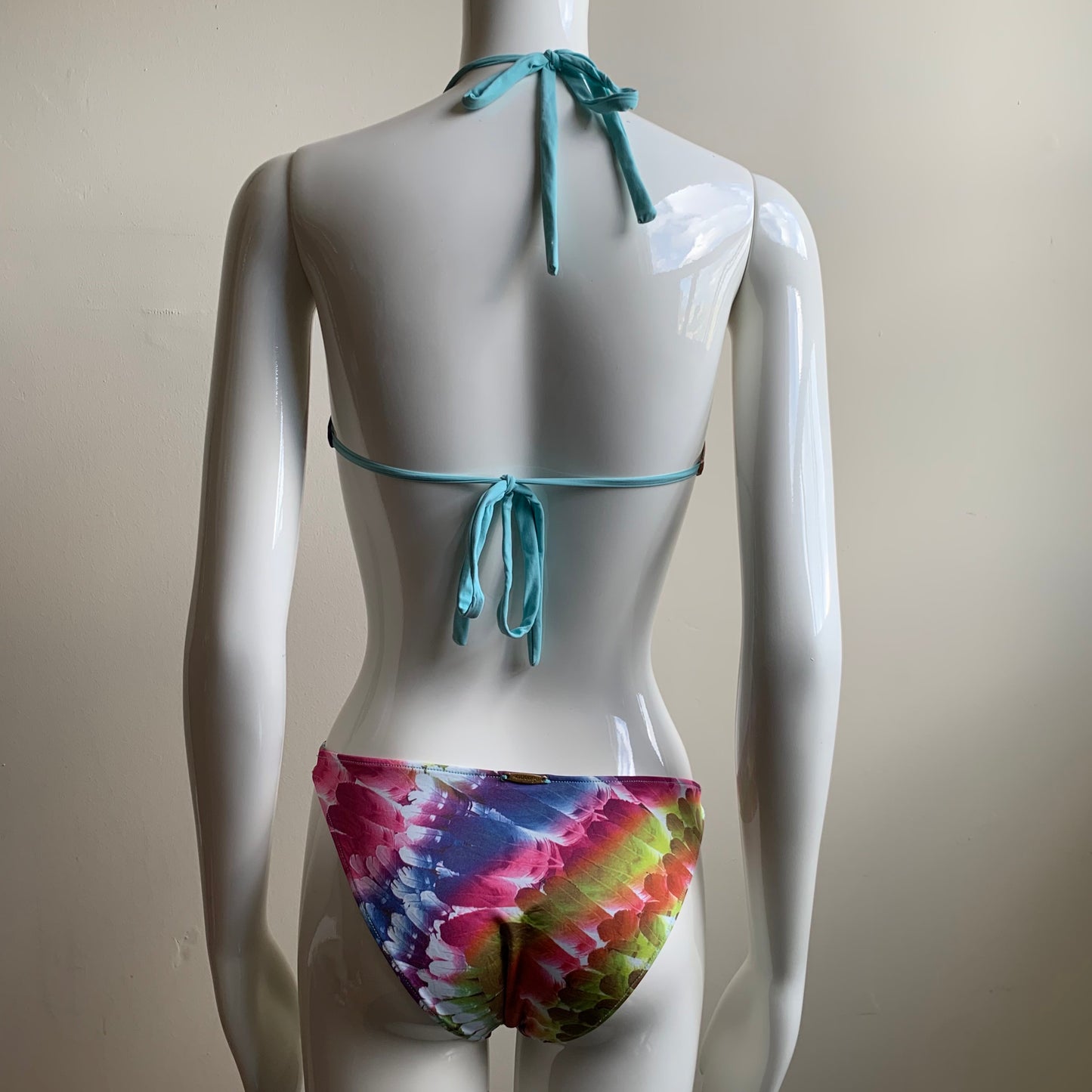 Sauvage monokini multicolor printed cut out one piece swimsuit
