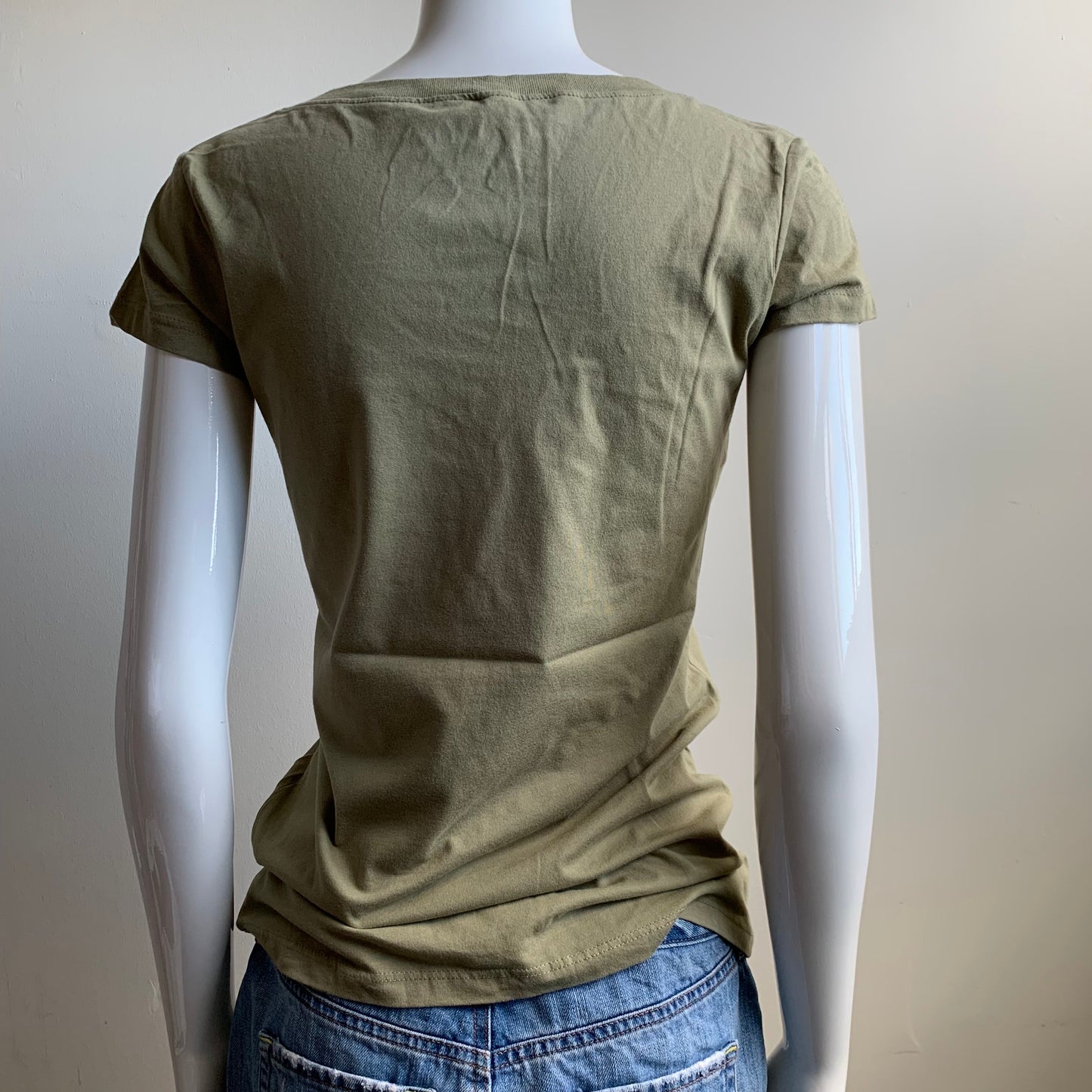 Rip Curl Vintage Y2K surf olive Gigi floral v-neck print graphic t-shirt