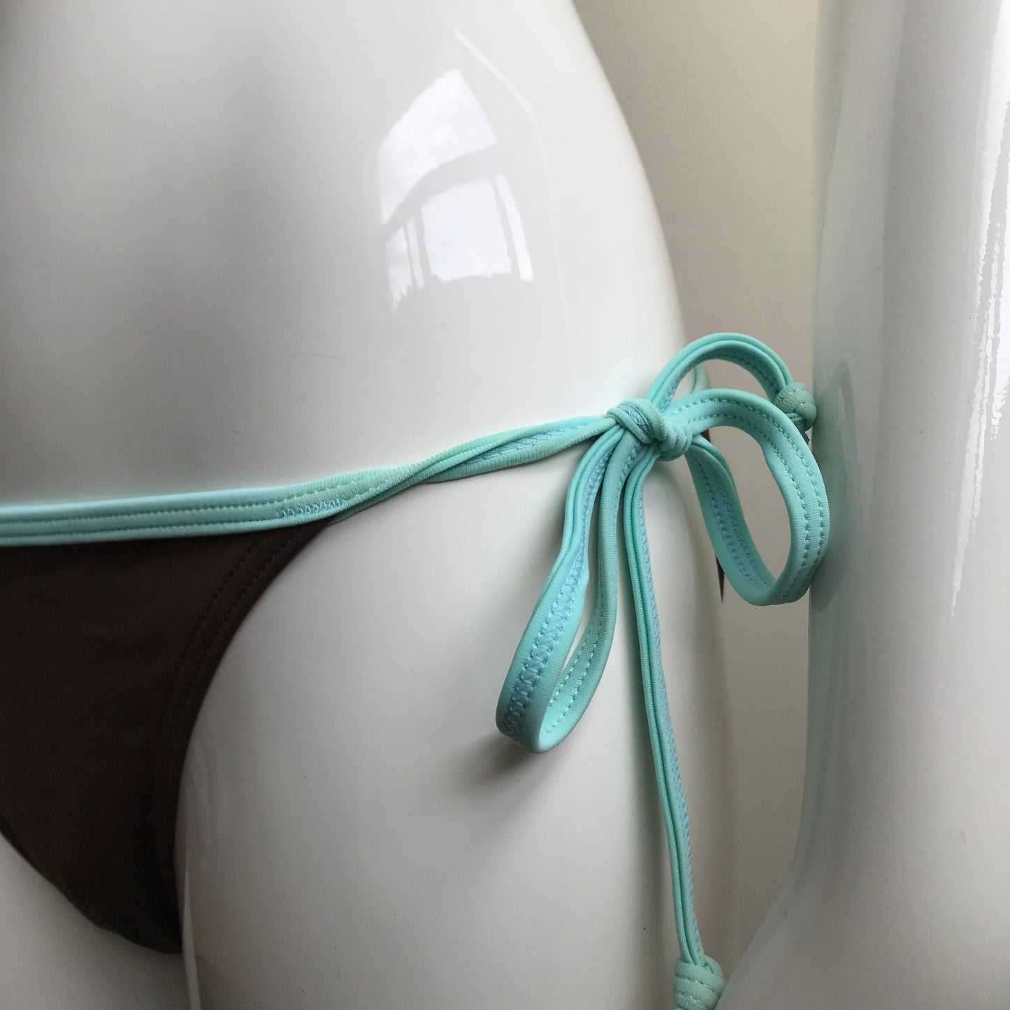 Billabong Bikini - Chocolate Brown & mint Reversible Triangle top swimsuit