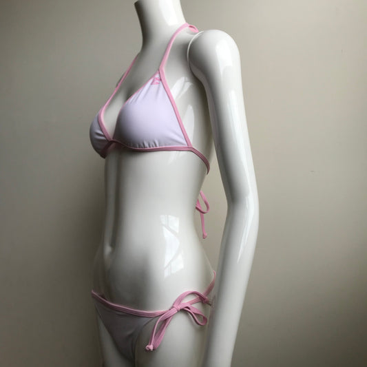 Billabong Bikini - baby pink & white Reversible Triangle top swimsuit