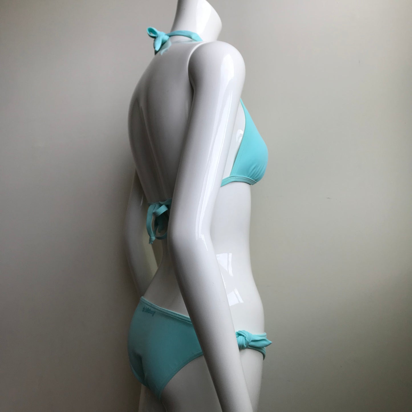 Billabong Bikini Light Aqua Halter top Style Low rise Bottom swimsuit