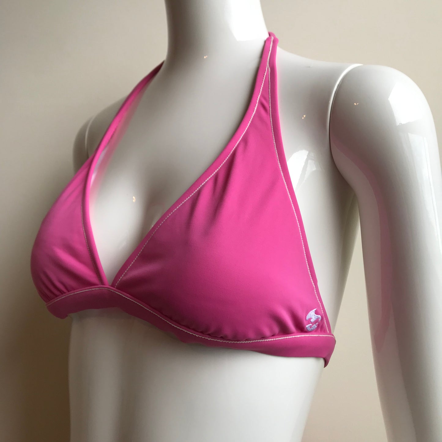 Billabong Bikini Solid Pink Halter top low rise swimsuit