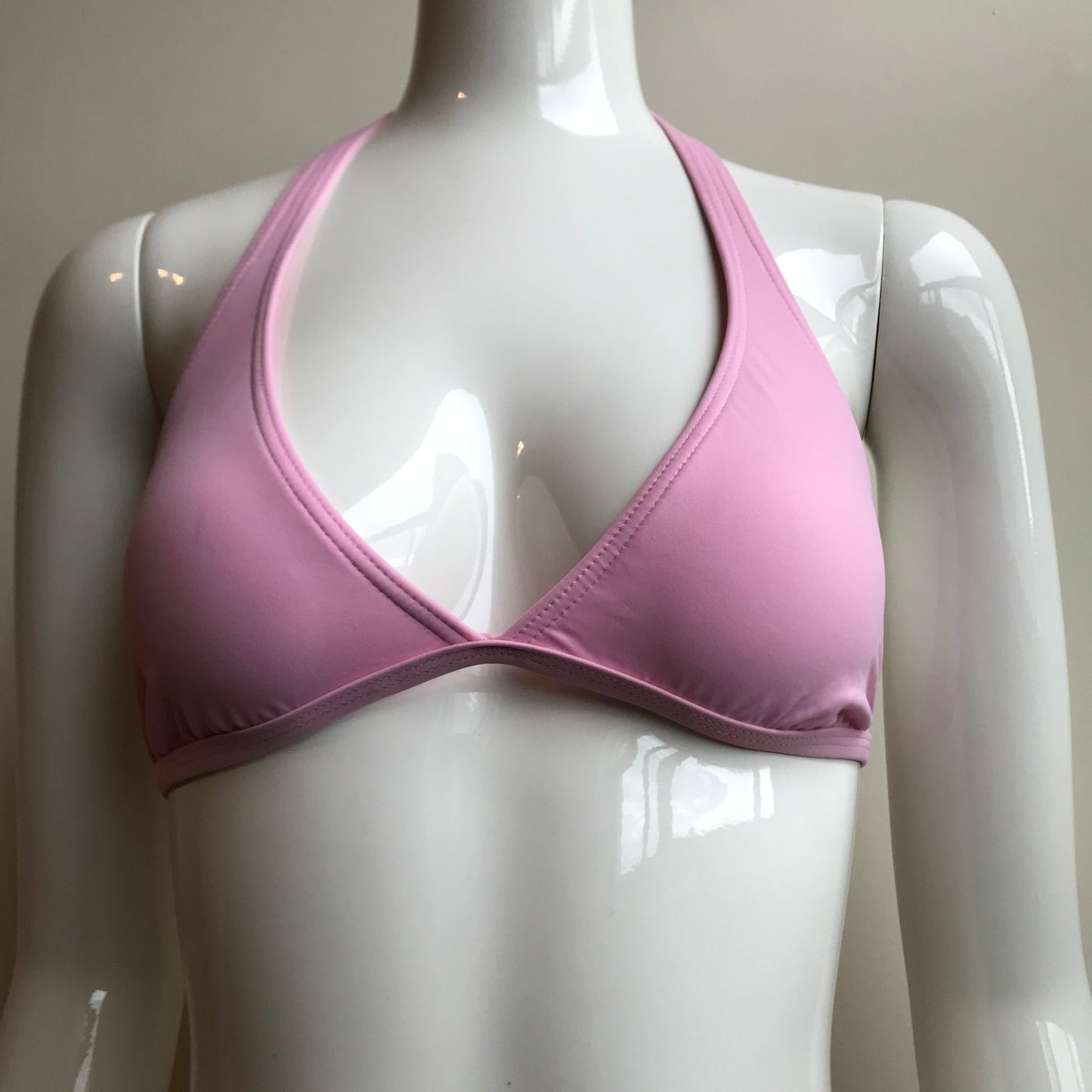 Billabong Bikini Solid Baby Light Pink Halter top low rise Swimsuit