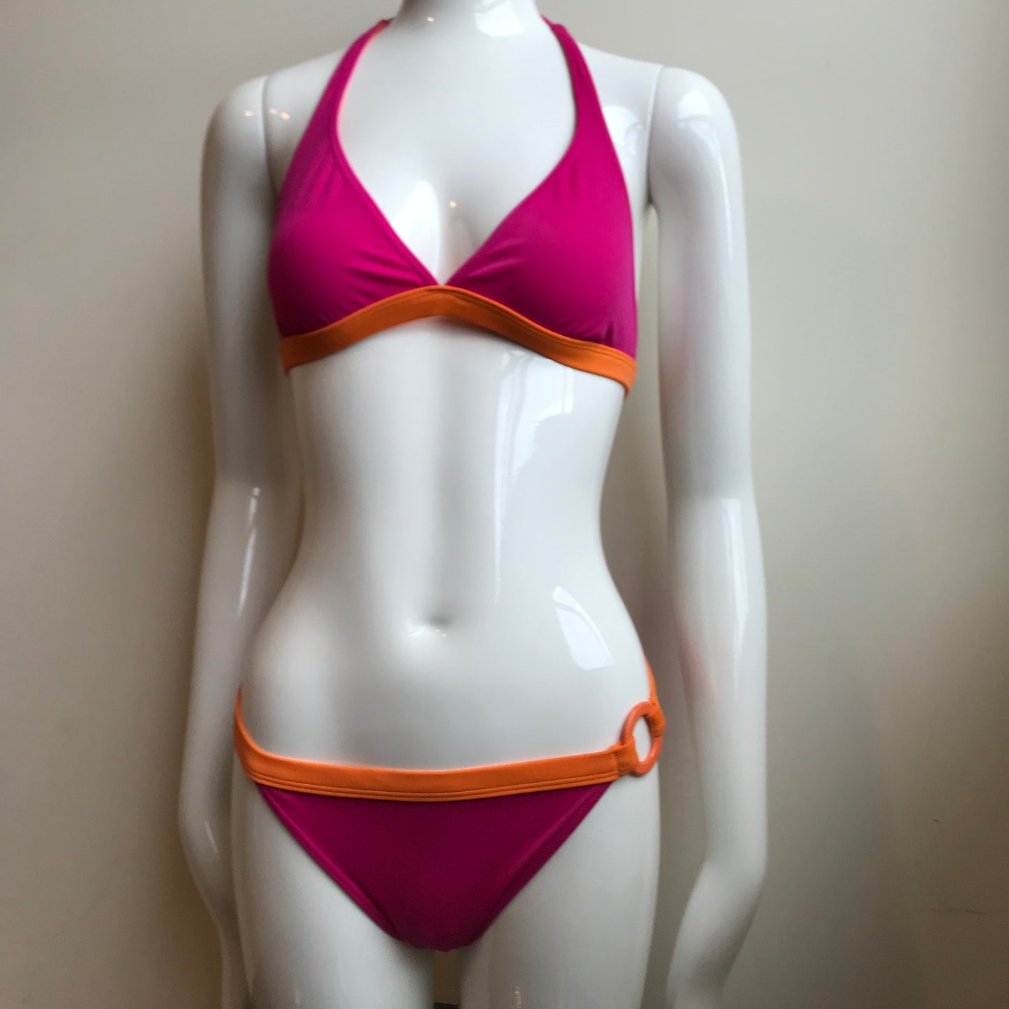 Billabong Bikini Hot Pink & Orange Reversible Heart Swimsuit