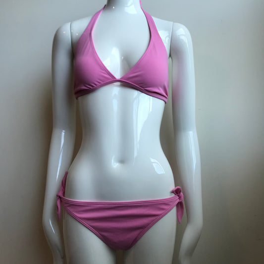 Billabong Bikini  Light Pink D cup Halter top Style Low rise Swimsuit