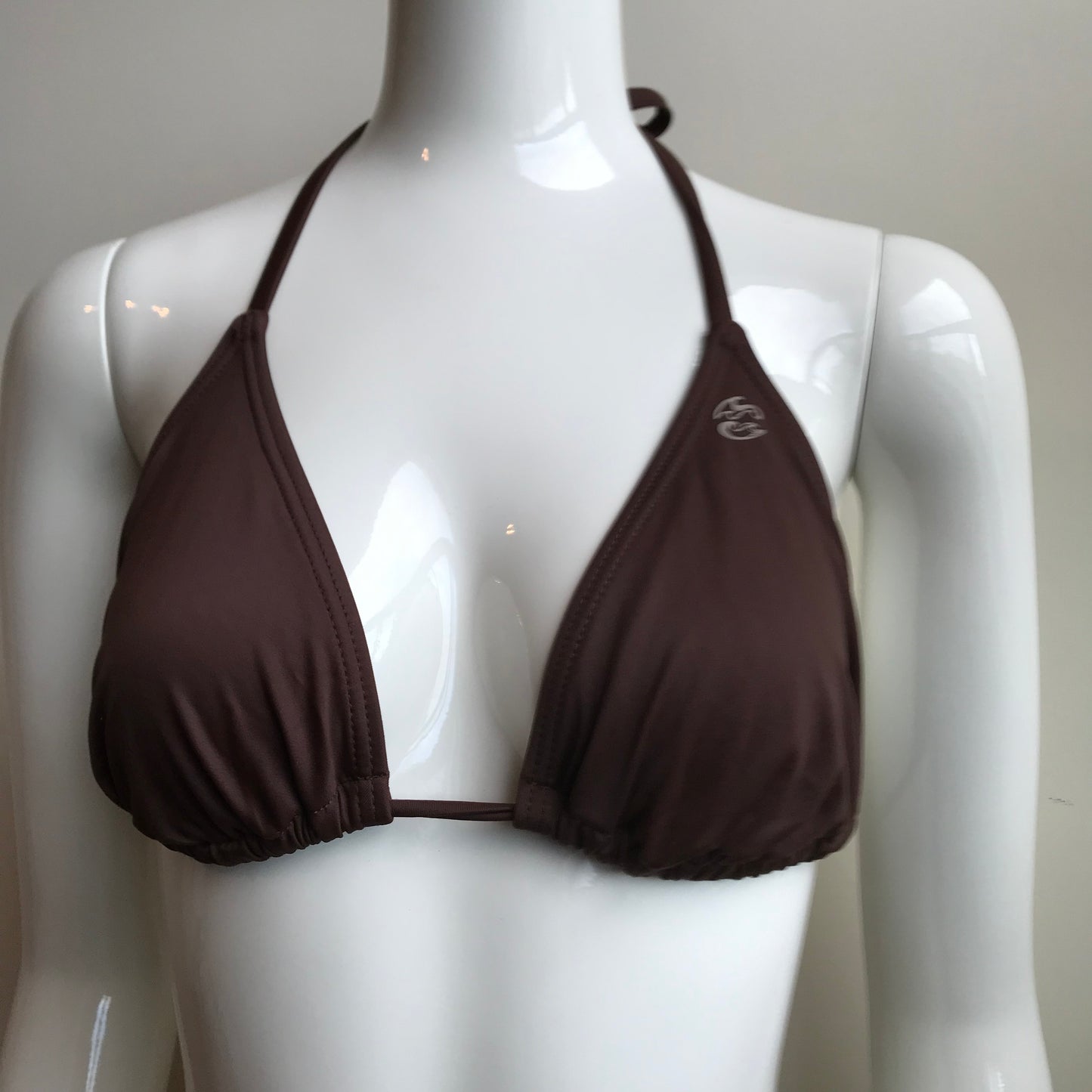 Billabong Bikini Chocolate Brown Solid D Cup Top Swimsuit
