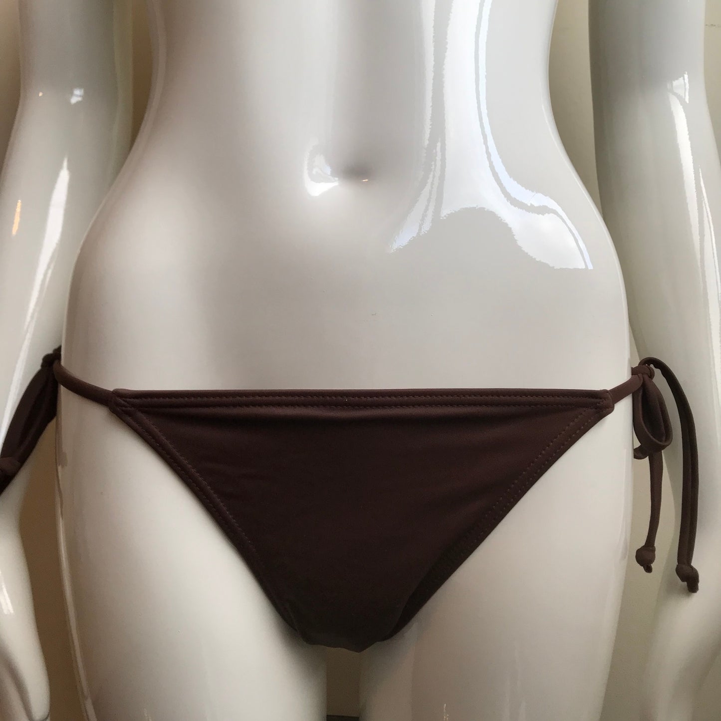 Billabong Bikini Chocolate Brown Solid D Cup Top Swimsuit
