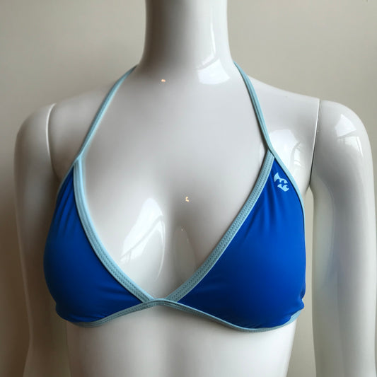 Billabong bikini top Royal blue reversible solid triangle swimsuit top