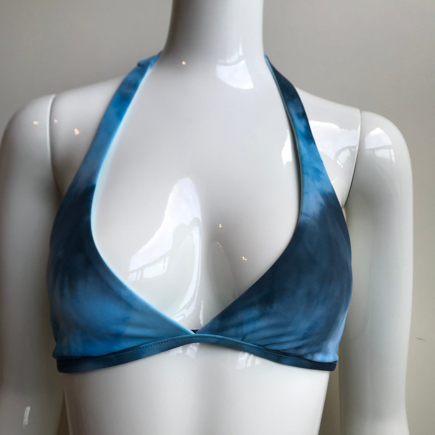 Billabong Bikini  Reversible Blue Tie Dye halter top low rise Swimsuit