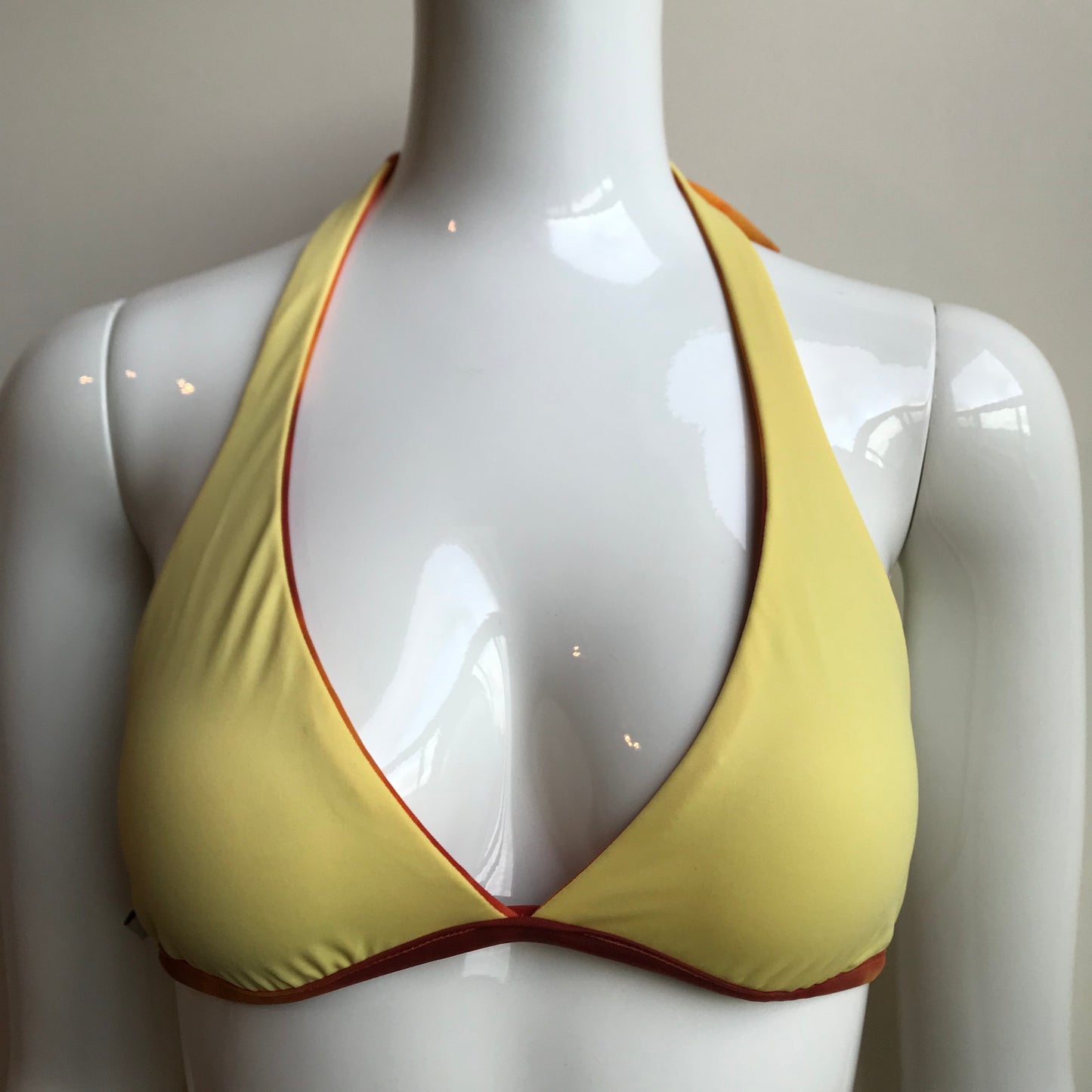Billabong Bikini Reversible Tie Dye Orange & Yellow halter top low rise Swimsiuit