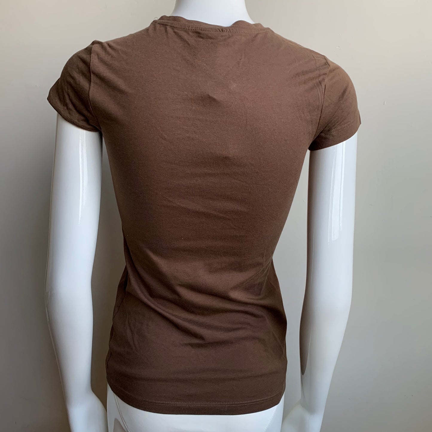 Billabong BLUE CRUSH Vintage Y2K RARE brown & gold logo fitted t-shirt tshirt