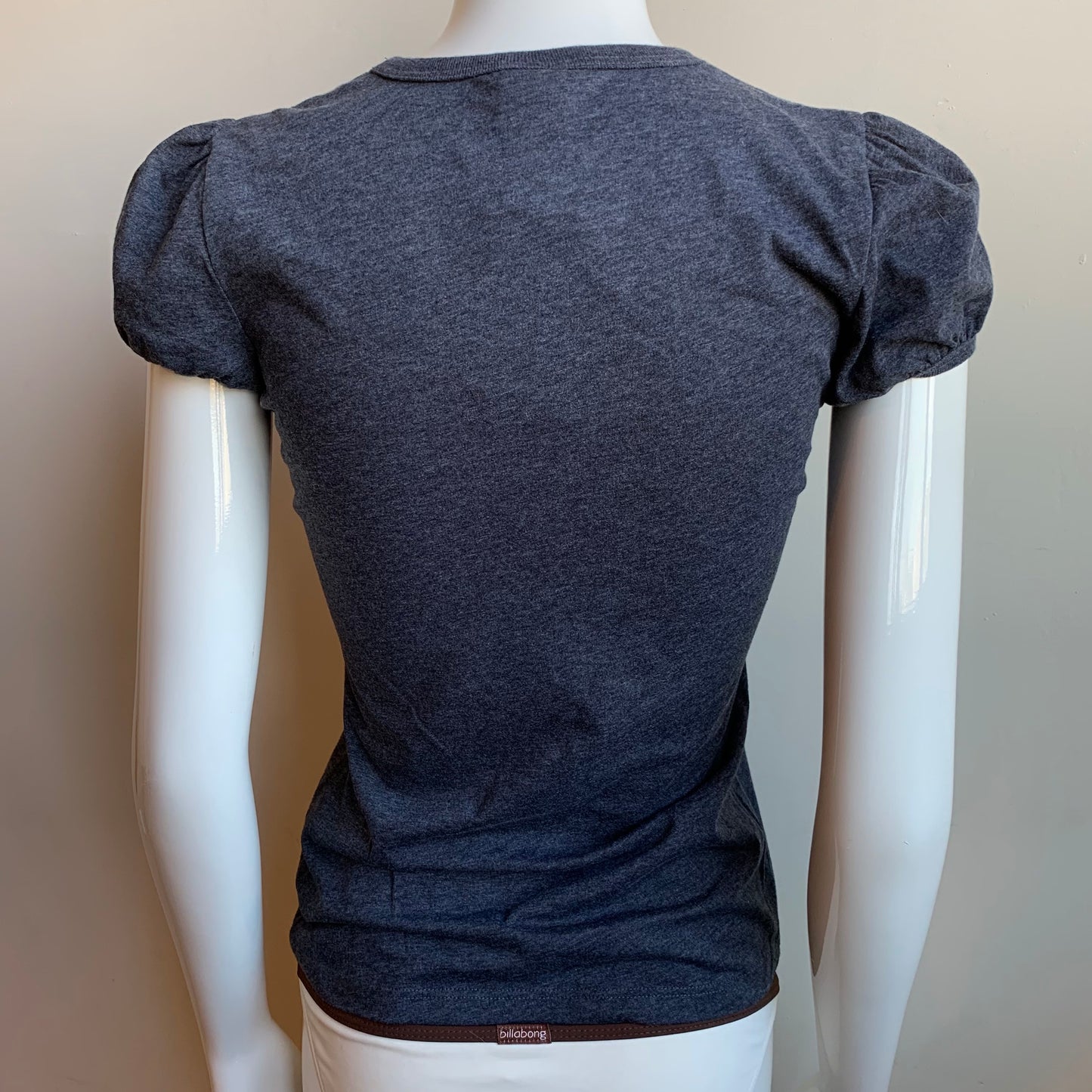 Billabong BLUE CRUSH era Vintage Y2K RARE Black logo fitted t-shirt tshirt top