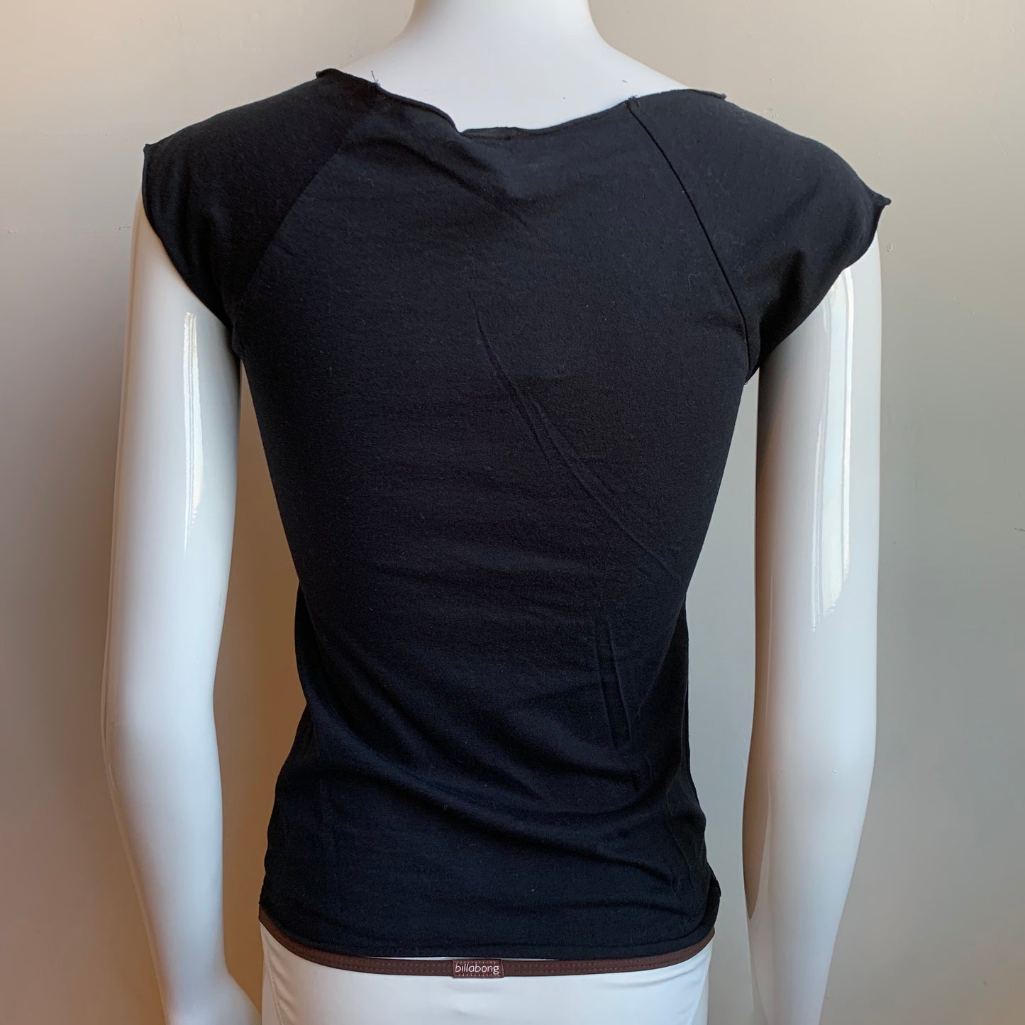 Billabong BLUE CRUSH era Vintage RARE black & purple scenic logo fitted t-shirt