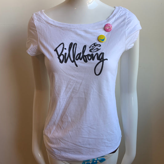 Billabong BLUE CRUSH Vintage RARE Billabong white logo fitted t-shirt tshirt