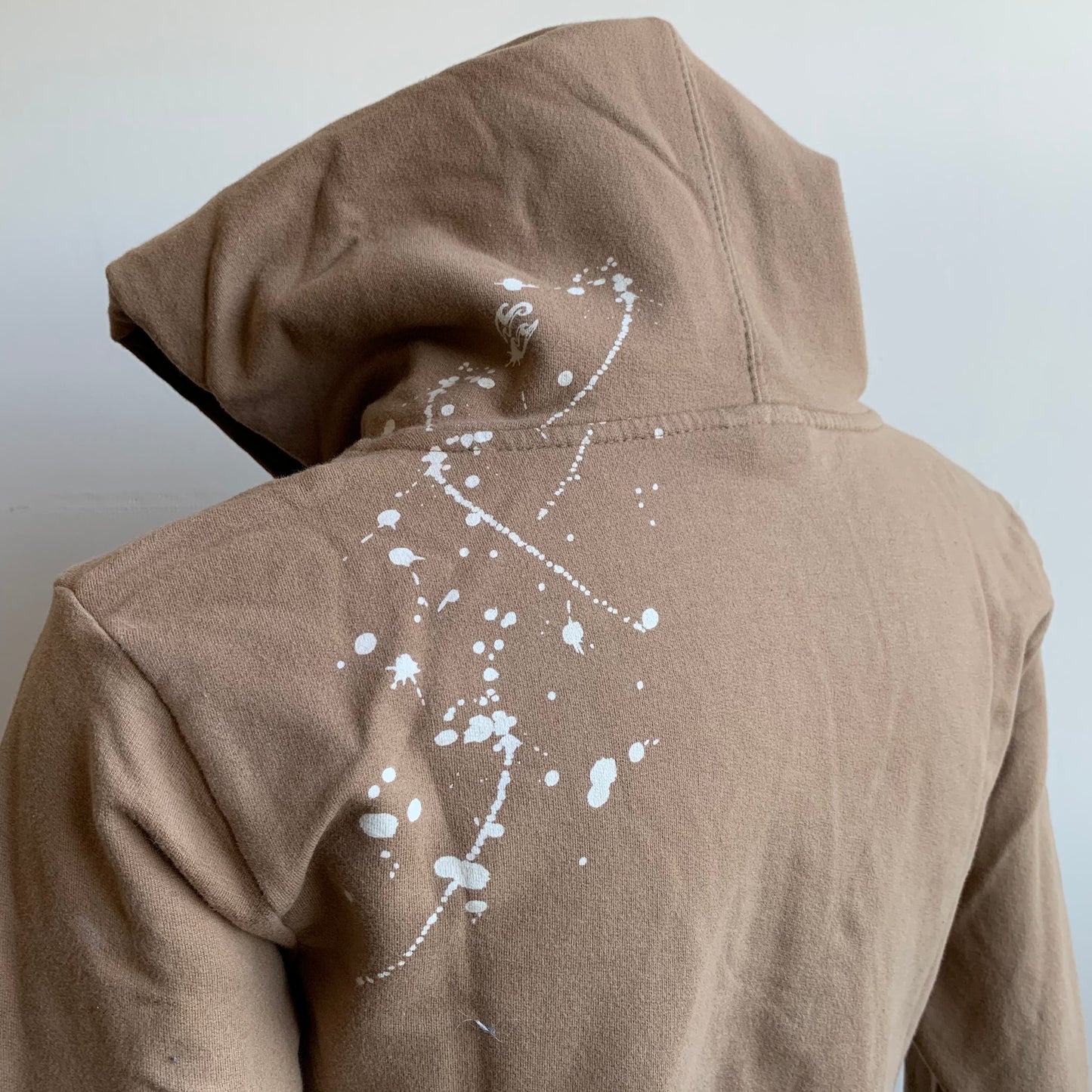 Billabong Hoodie Brown Splatter print zipper sweatshirt