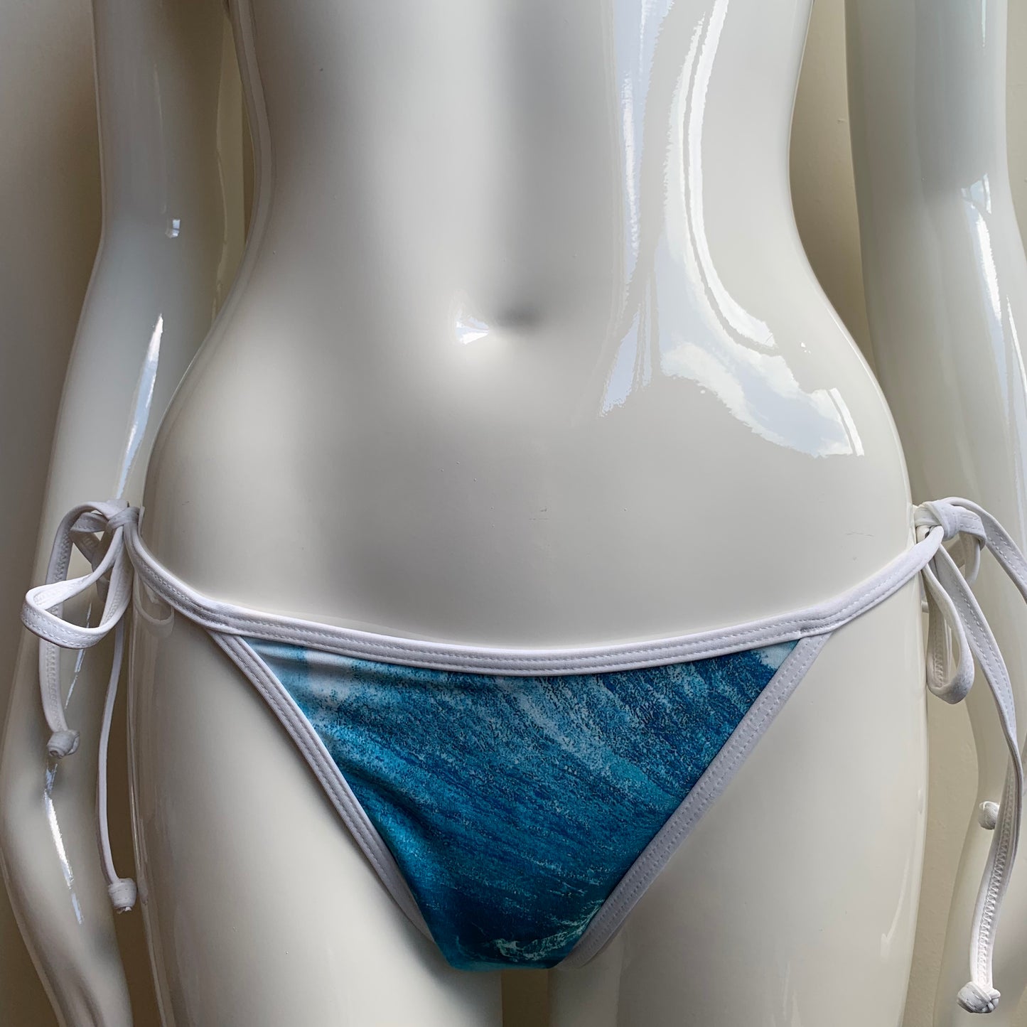 Aaron Chang blue wave reversible bikini