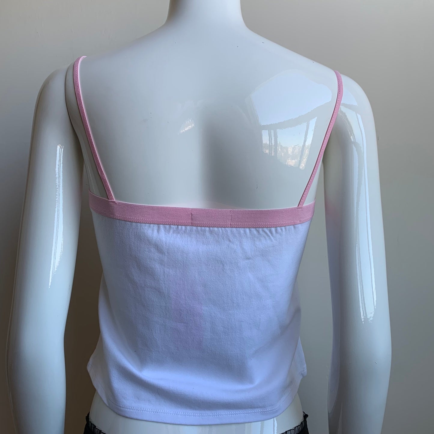 Playboy Lingerie pink & white logo printed camisole cami tank top