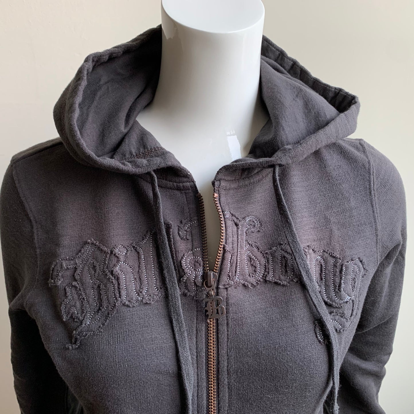 Billabong Hoodie dark gray ladies logo sweater small