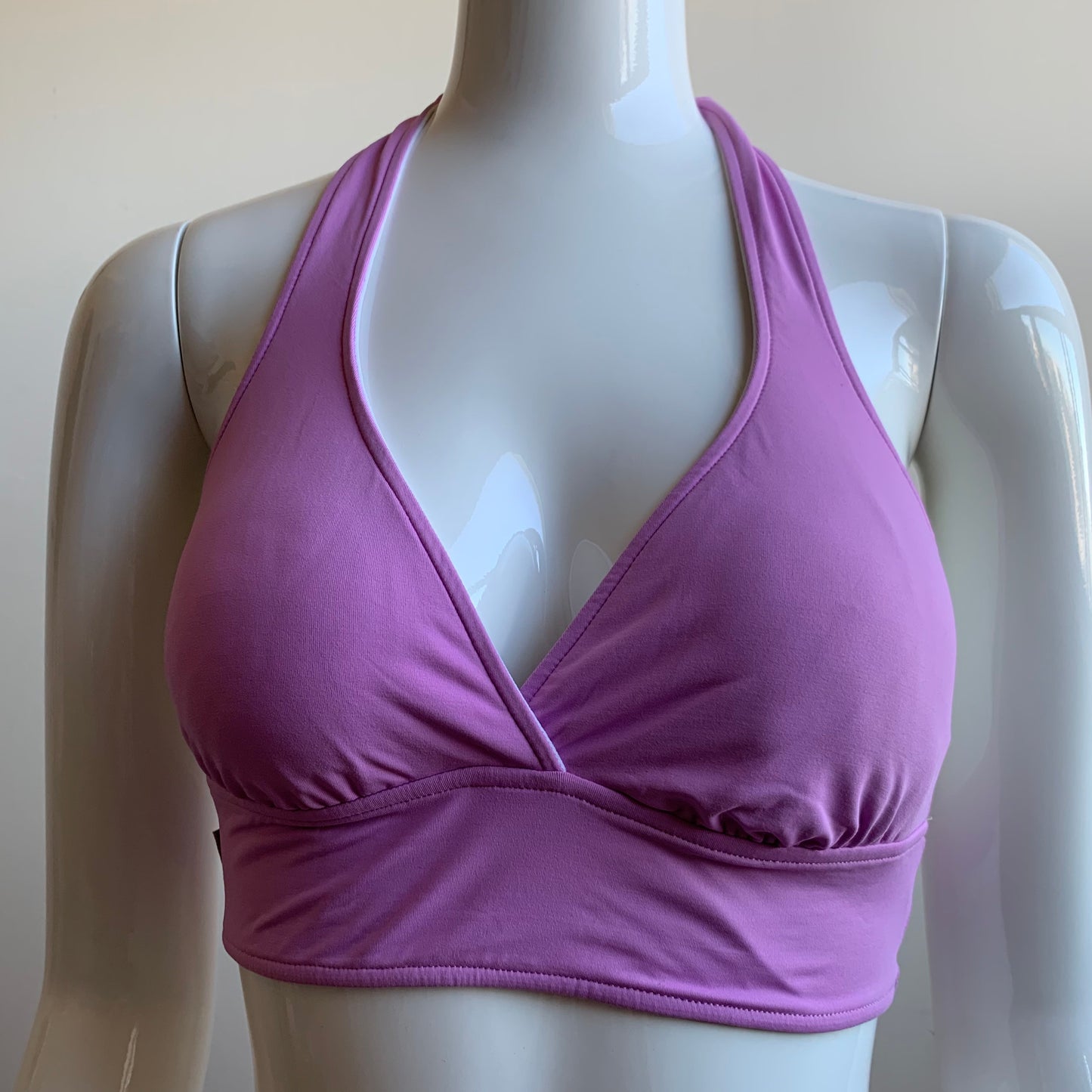 Anne Cole Lilac purple banded halter bikini