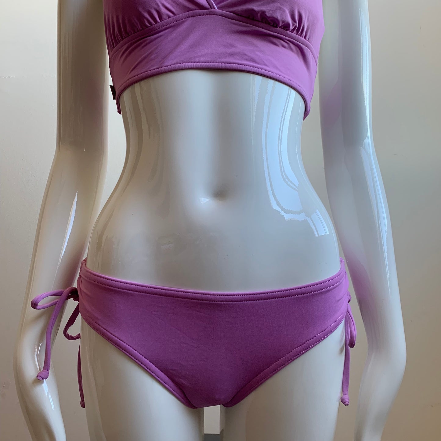 Anne Cole Lilac purple banded halter bikini