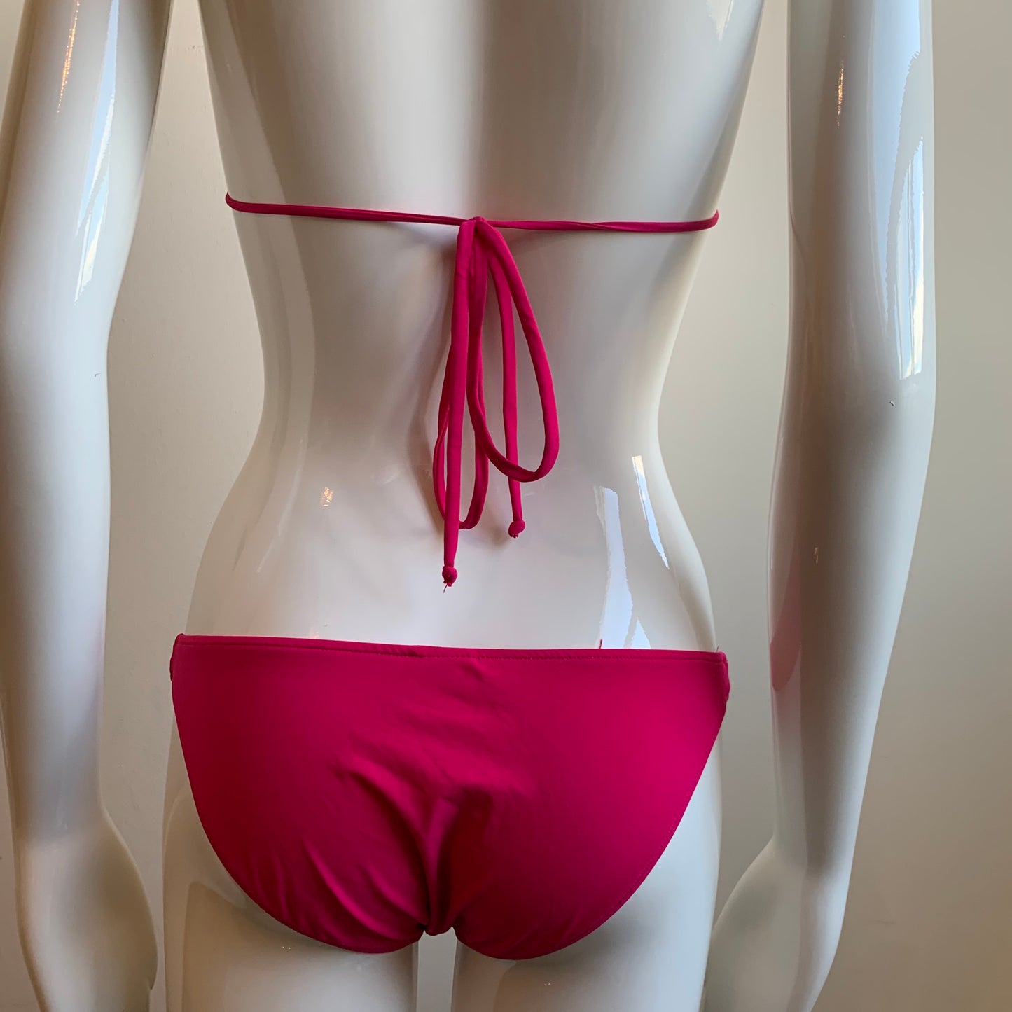 Sauvage california hot pink gold ring triangle top luxury bikini