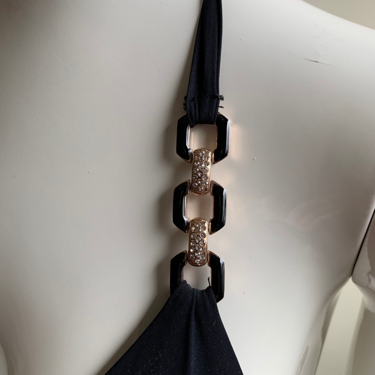 Sauvage california black crystal triangle top luxury bikini