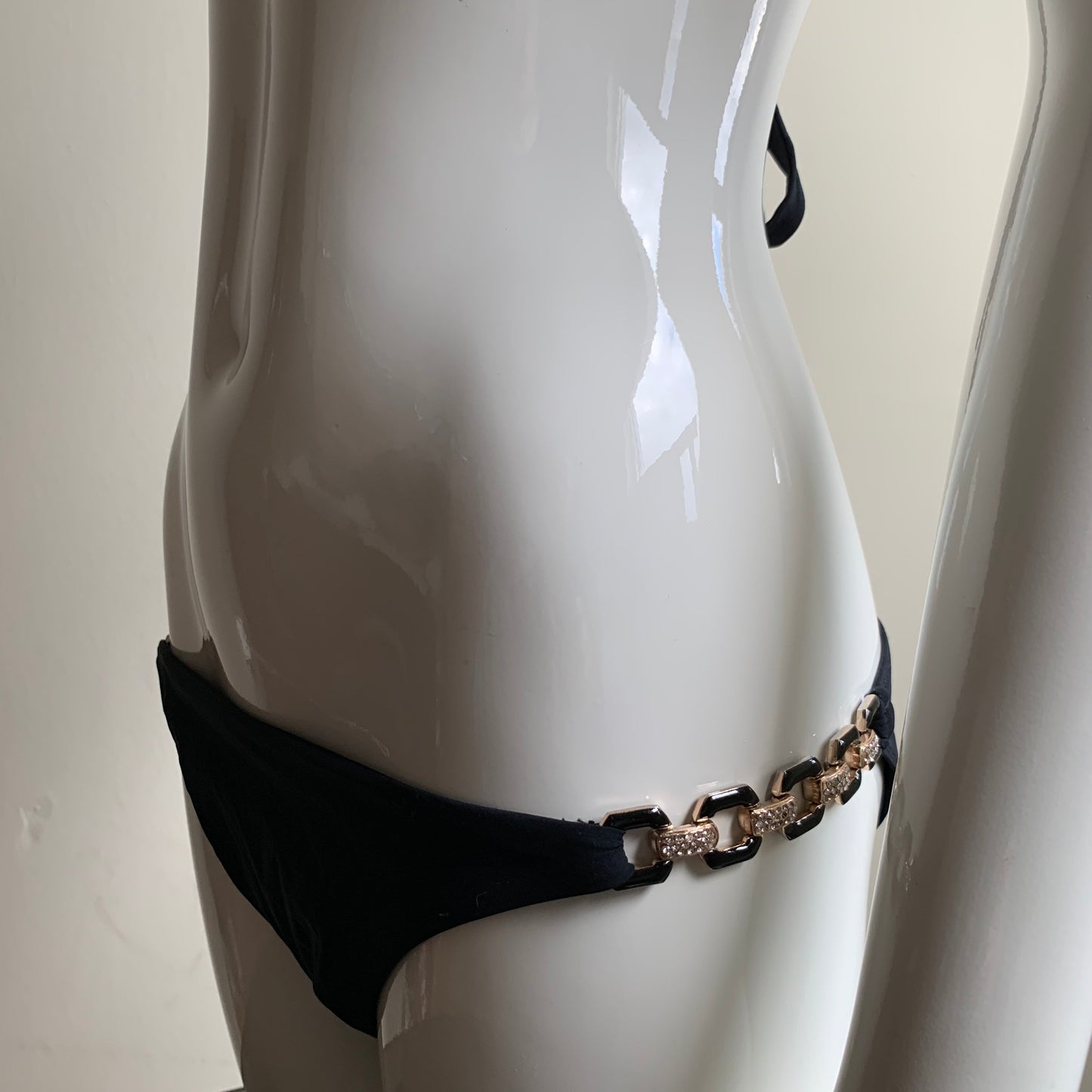 Sauvage california black crystal triangle top luxury bikini