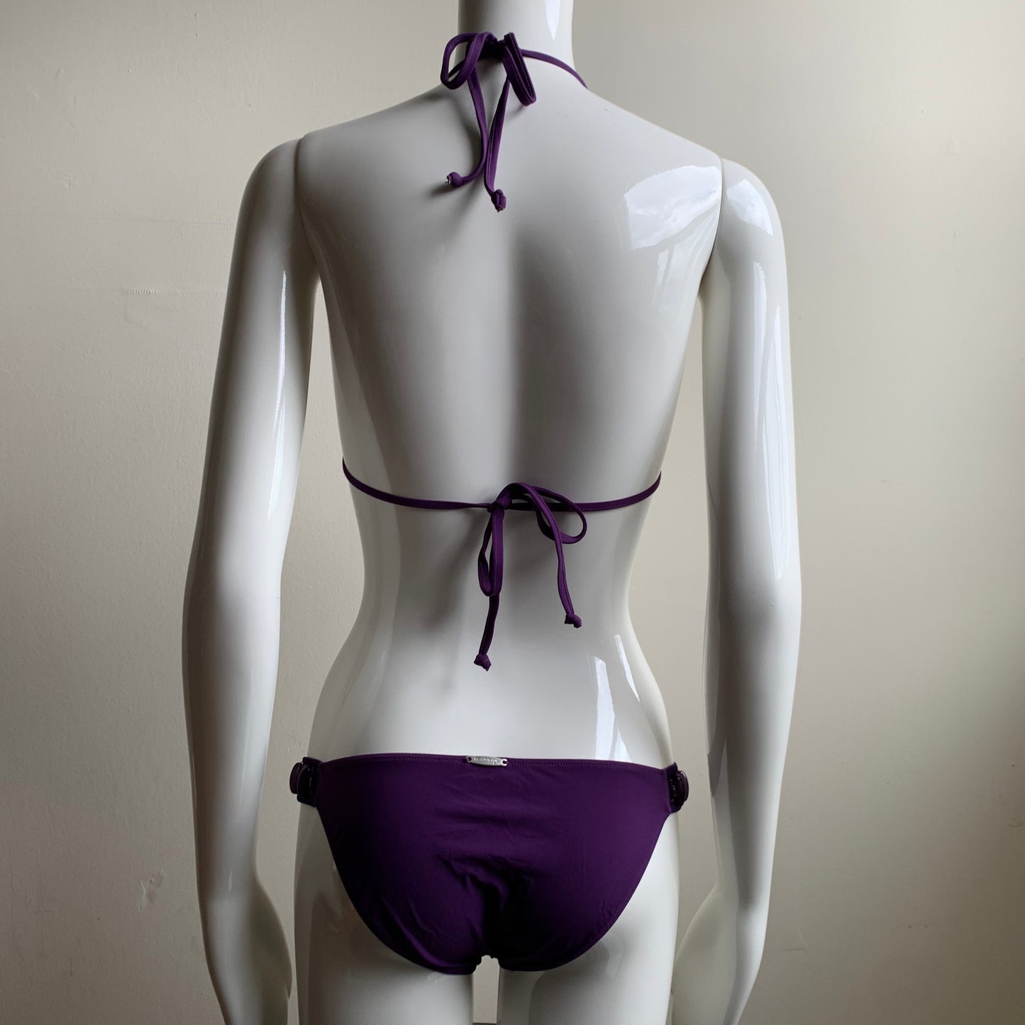 Sauvage Luxe plum purple beaded sequin bikini