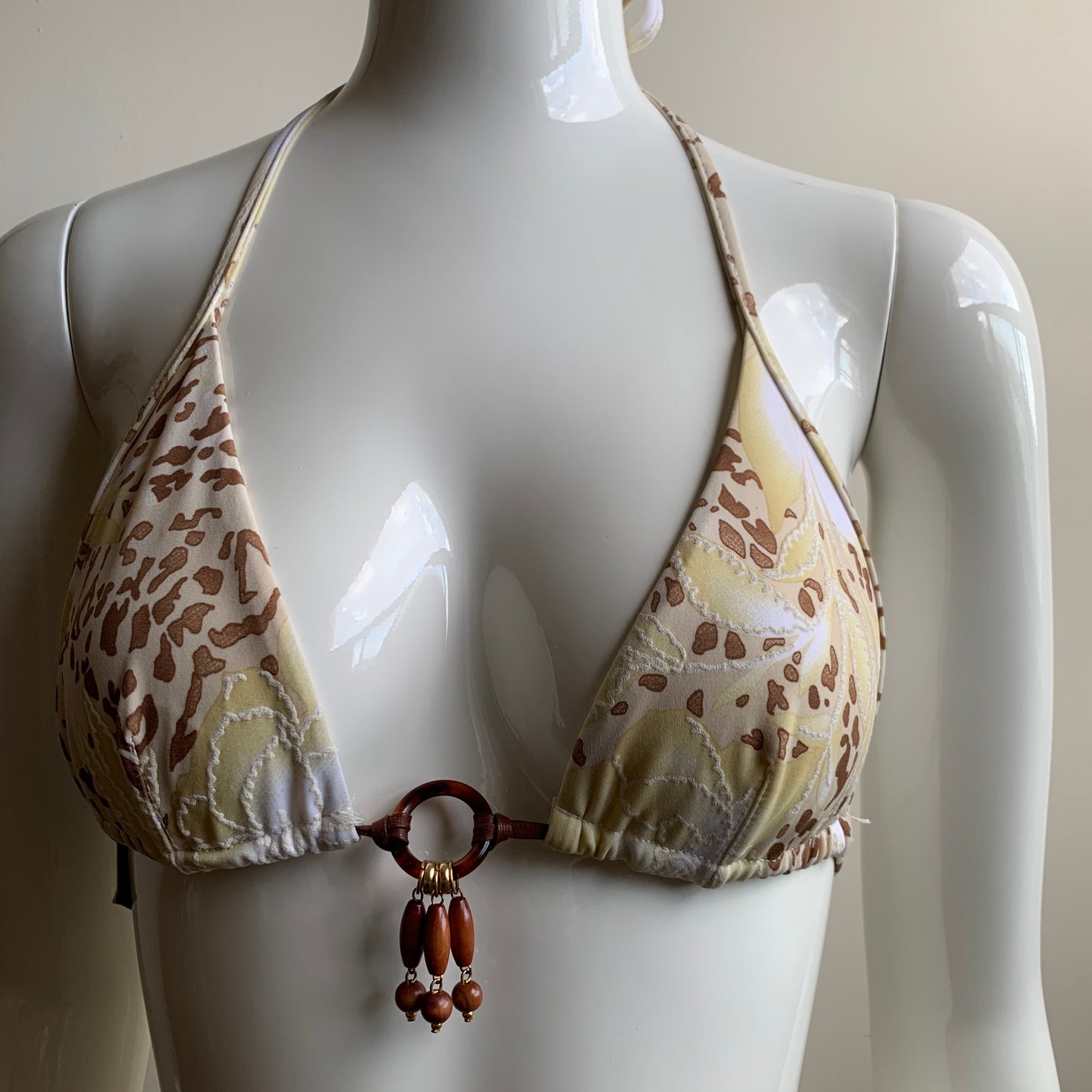 Sauvage cream beaded bikini