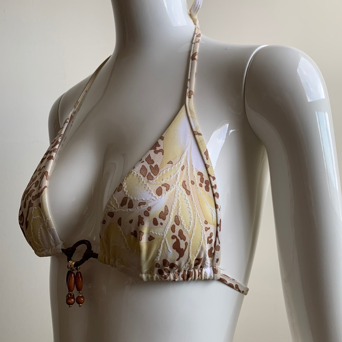 Sauvage cream beaded bikini