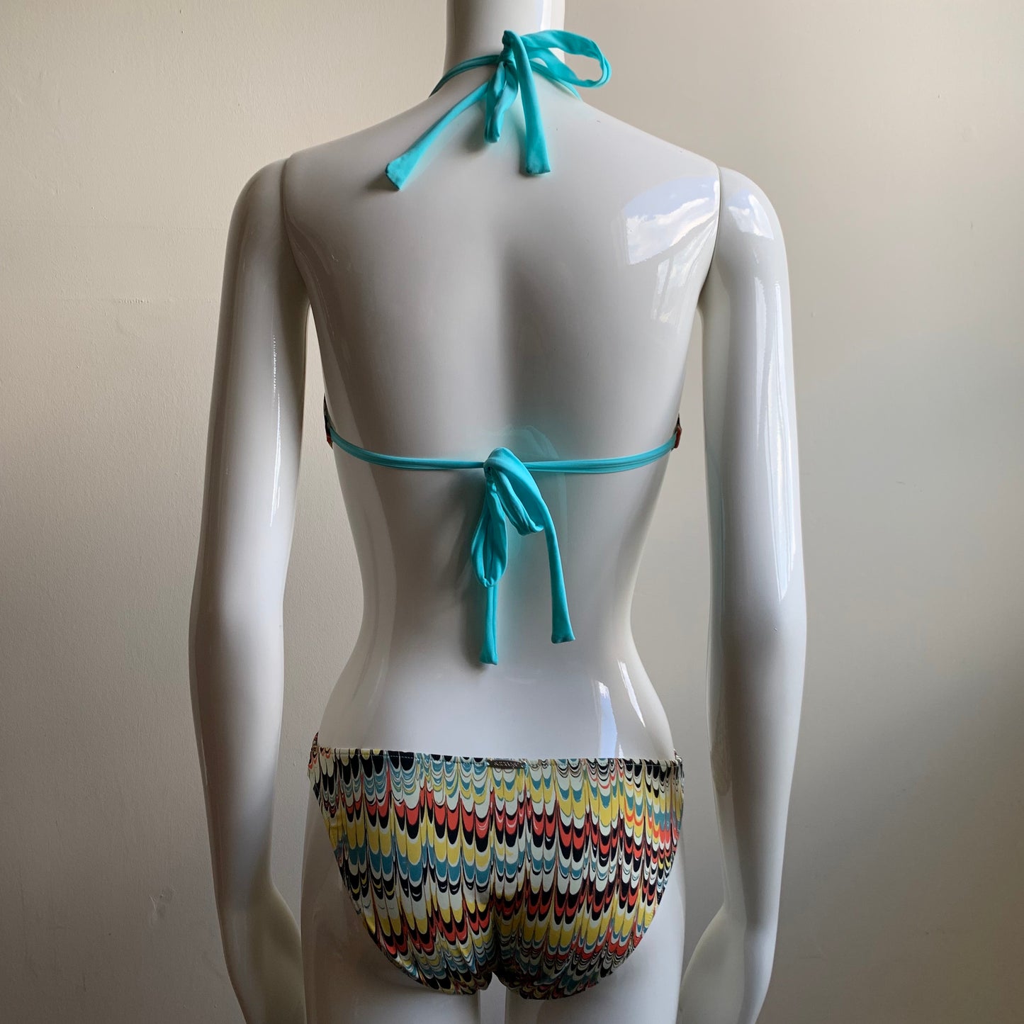 Sauvage monokini multicolor printed cut out one piece luxury swimsuit