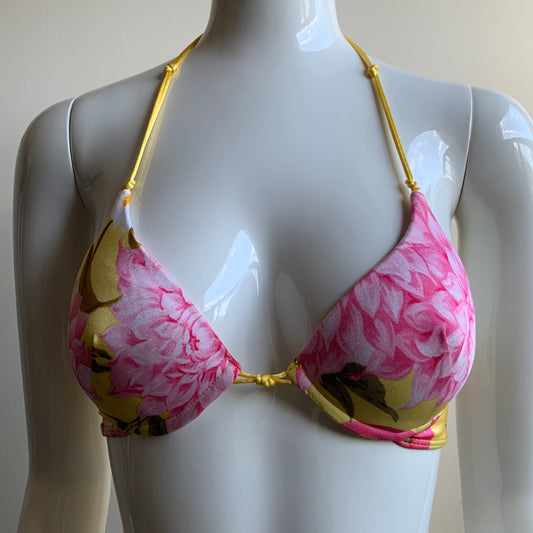 Sauvage California underwire yellow & pink floral bikini