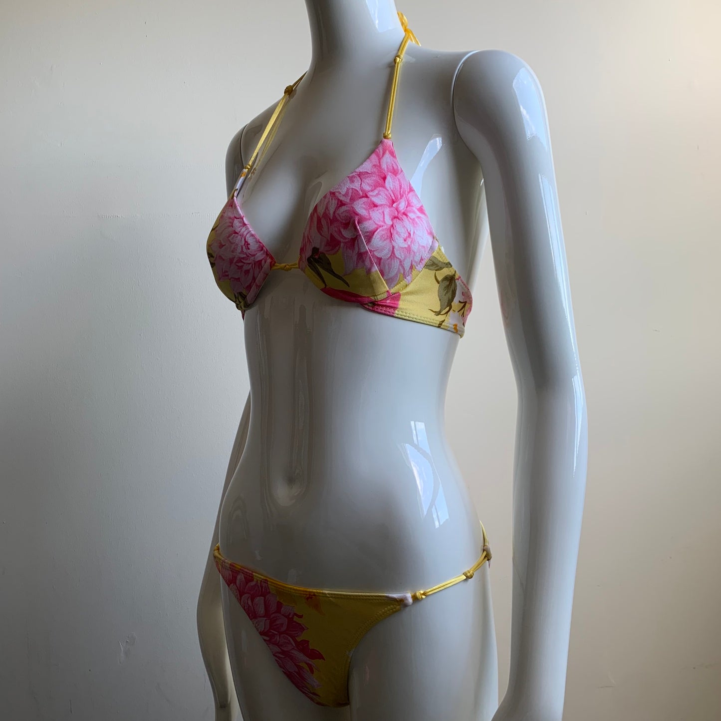 Sauvage California underwire yellow & pink floral bikini