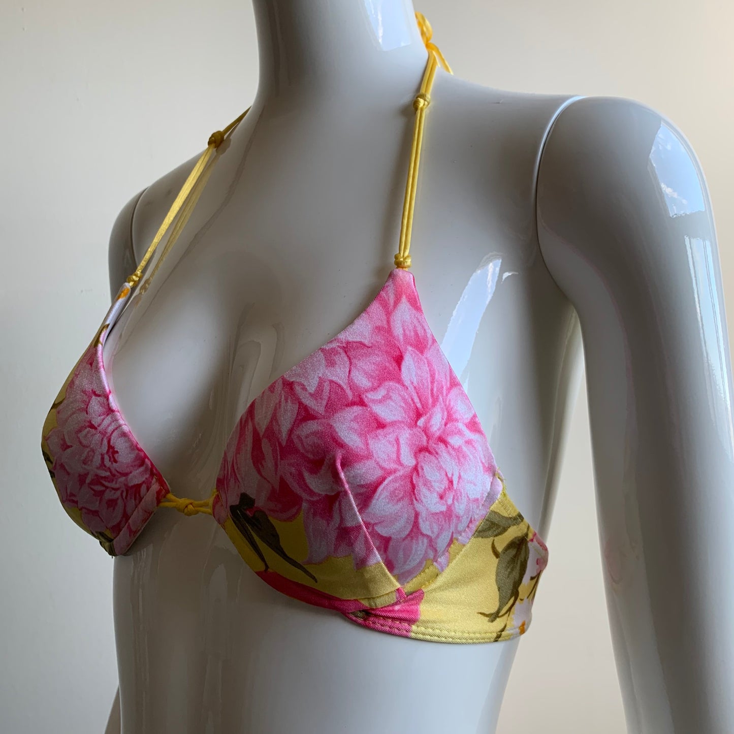 Sauvage California underwire yellow & pink floral bikini