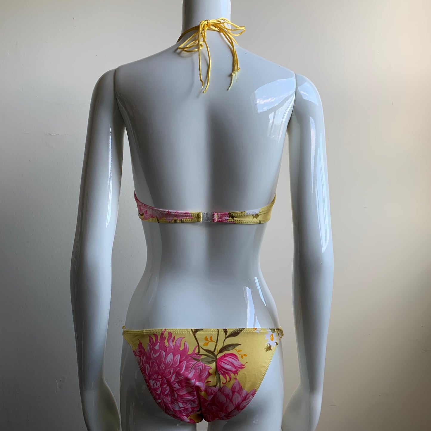 Sauvage California underwire yellow & pink floral bikini
