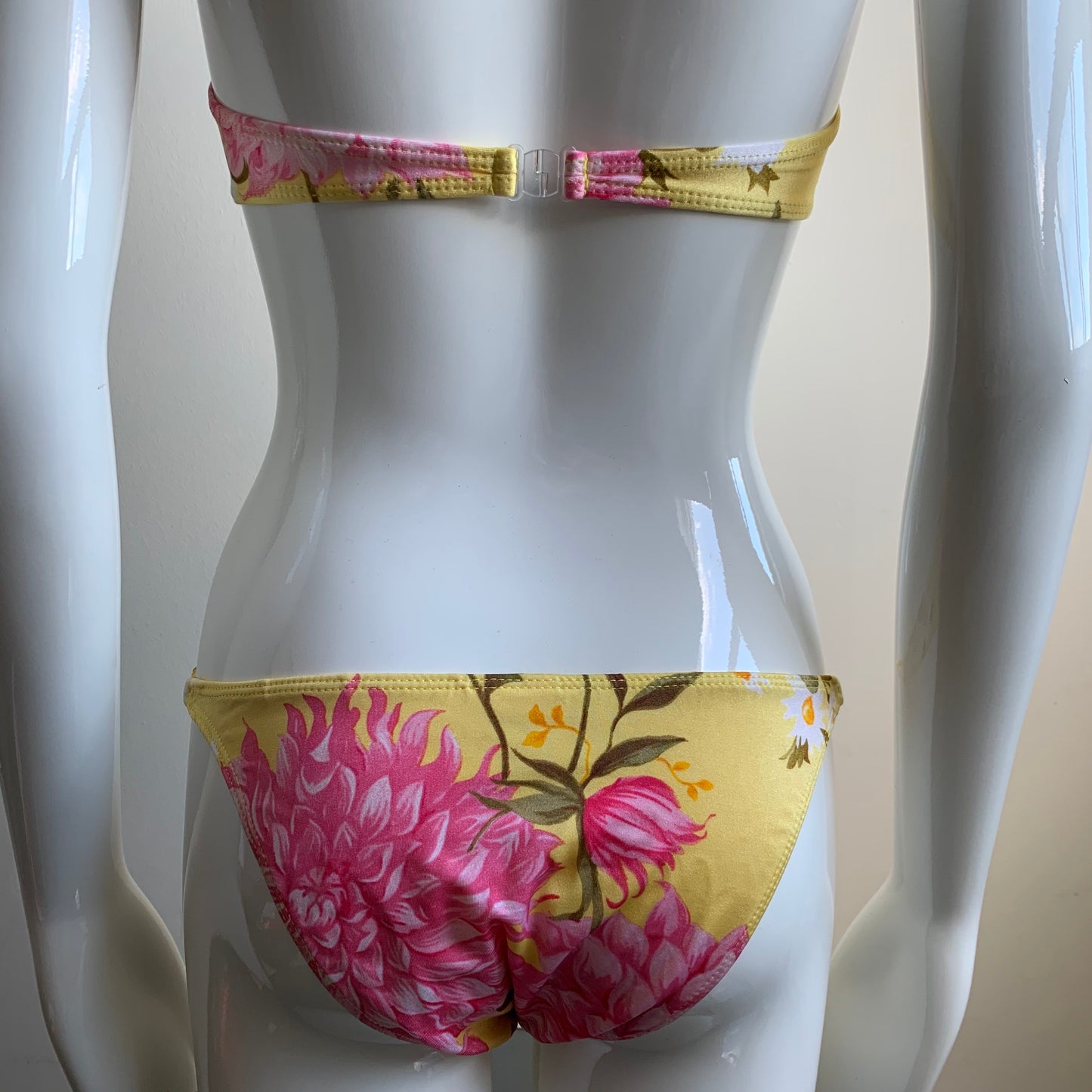 Sauvage California underwire yellow & pink floral bikini